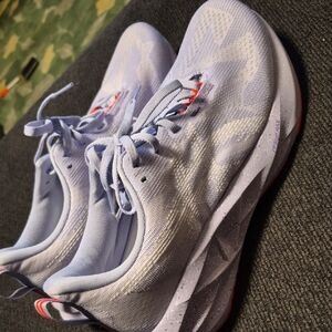 Asics Women's Athletic Shoes in Light Blue and Red